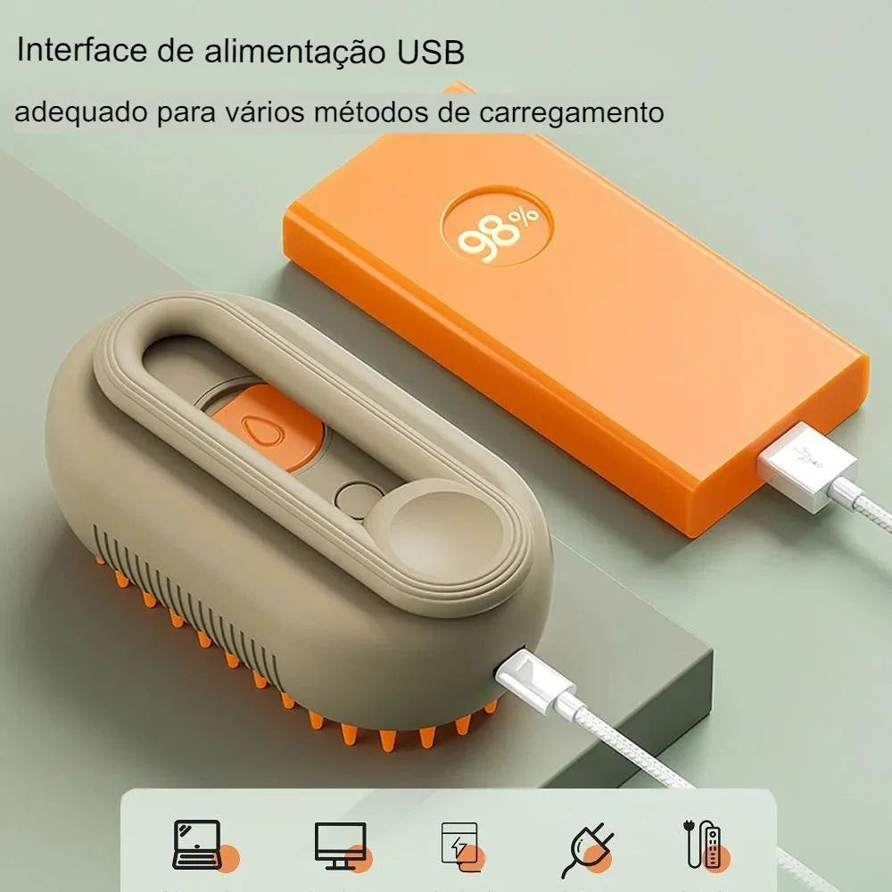 Escova Spa Massageadora a Vapor