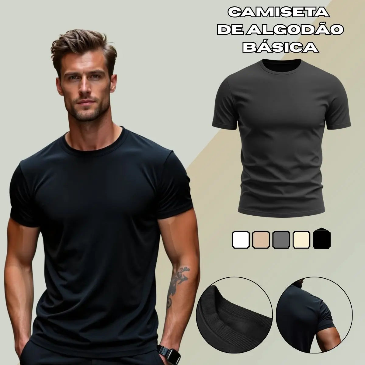 Camiseta Canelada Americana