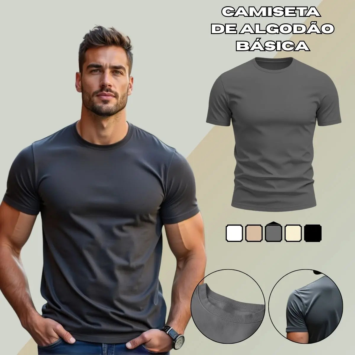 Camiseta Canelada Americana